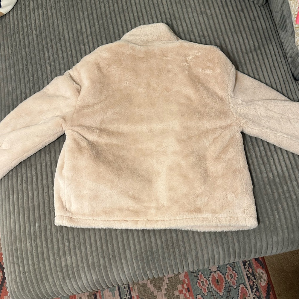 Ci Sono Beige Faux Fur Coat - Picture 3 of 8